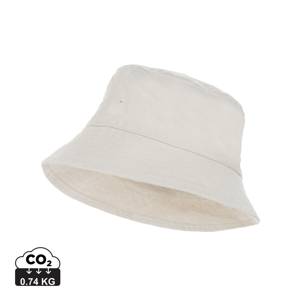 Bob publicitaire en toile recyclée 285g Impact Blanc cassé